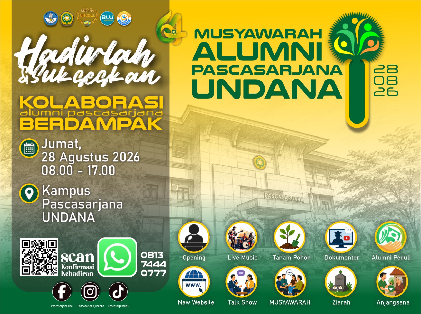 Musyawarah Alumni Pascasarjana UNDANA 2026: Kolaborasi Berdampak untuk Masa Depan
