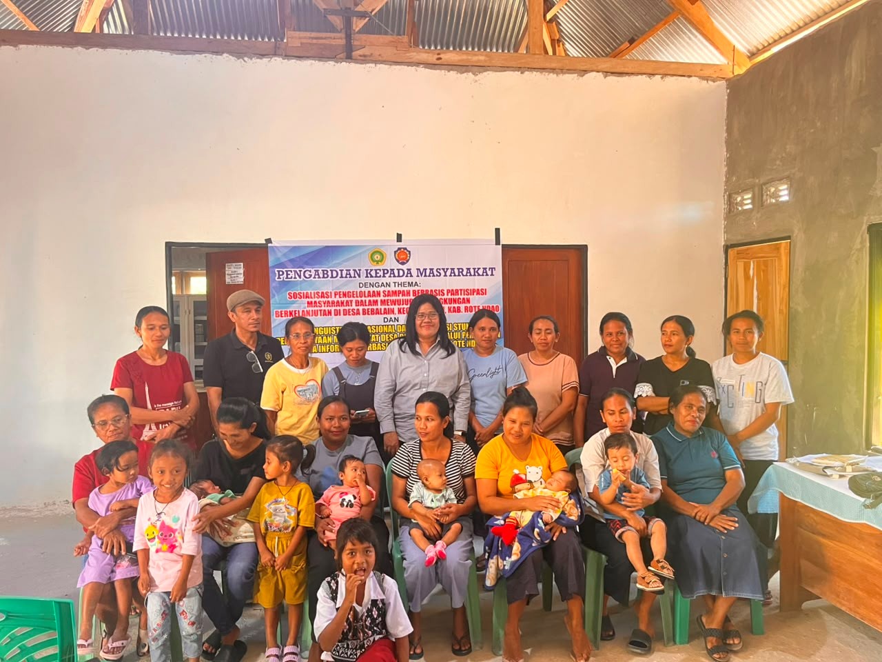 Program Pascasarjana (PPS) S2 Studi Pembangunan Gelar Pengabdian Kepada Masyarakat Terkait Sosialisasi Pengelolaan Sampah Berbasis Partisipasi Masyarakat Dalam Mewujudkan Lingkungan Berkelanjutan Di Desa Bebalain Kecamatan Lobalain, Kabupaten Rote Ndao
