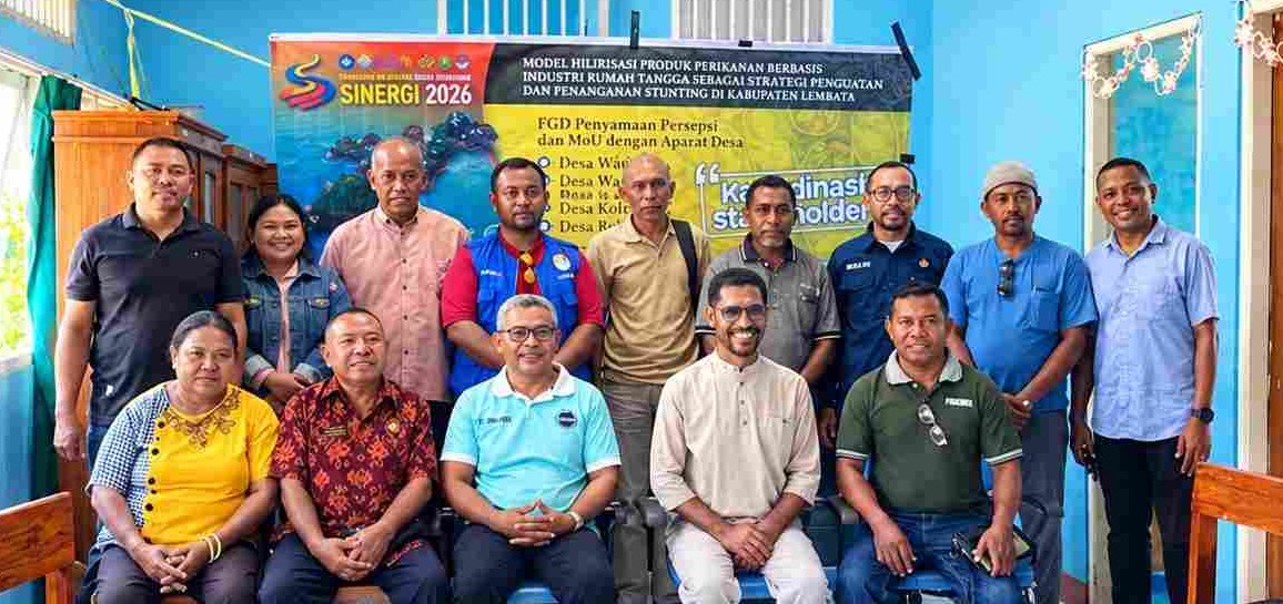 Riset Hilirisasi Perikanan Undana Diluncurkan di Lembata, Sasar Lima Desa untuk Tekan Stunting